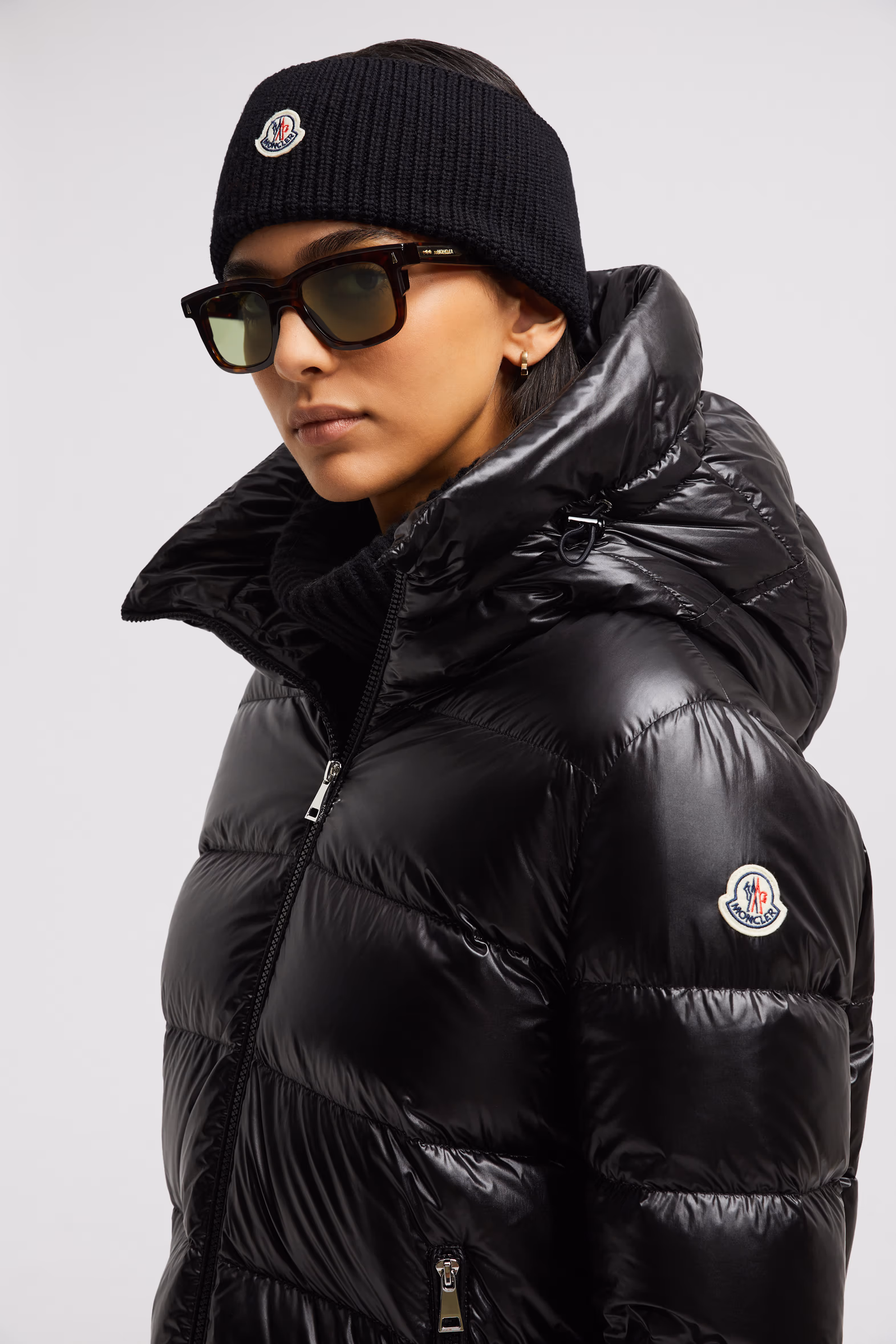 Claro Squared Sunglasses Gender Neutral Shiny Brown Tortoise Moncler 2
